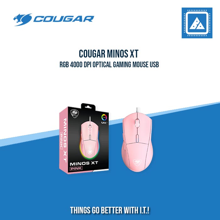 COUGAR MINOS XT RGB 4000 DPI OPTICAL GAMING MOUSE USB COUGAR MINOS XT RGB 4000 DPI OPTICAL GAMING MOUSE USB
